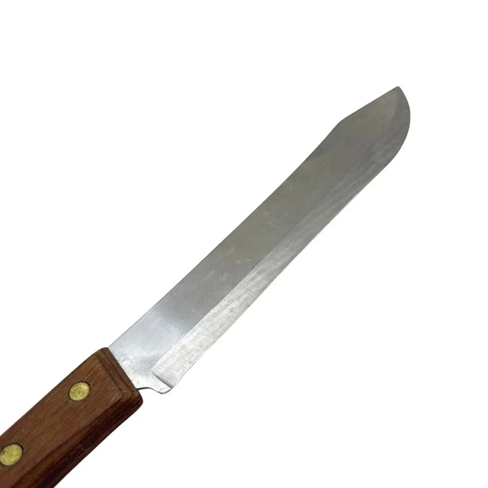 Vintage Ekco Stainless Steel Carving Knife Wood Handle USA Made Bread‎ Utility